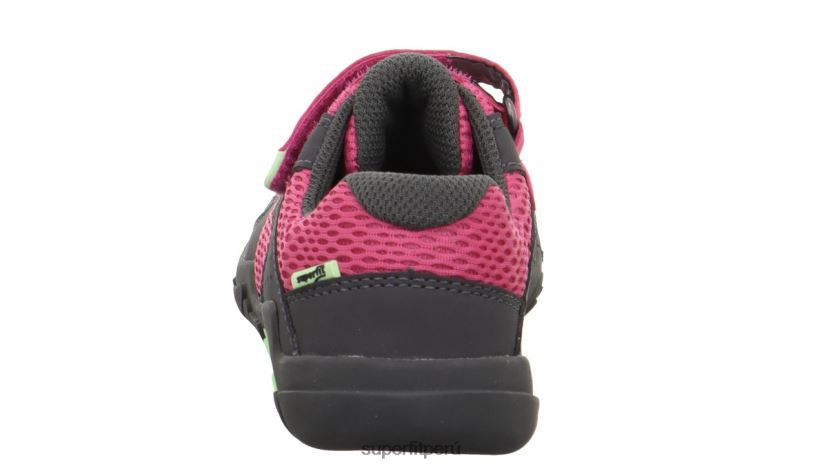 educación física Superfit bebés trace - zapatillas bajas con cierre de velcro rosa/gris V06L24545 zapatillas bajas