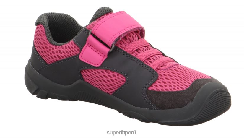 educación física Superfit bebés trace - zapatillas bajas con cierre de velcro rosa/gris V06L24545 zapatillas bajas