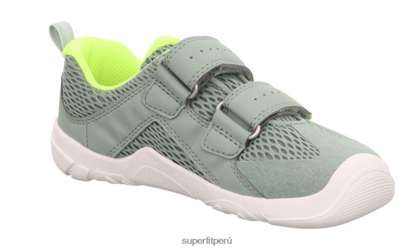 educación física Superfit bebés trace - zapatillas bajas con cierre de velcro verde claro/amarillo V06L24543 zapatillas bajas