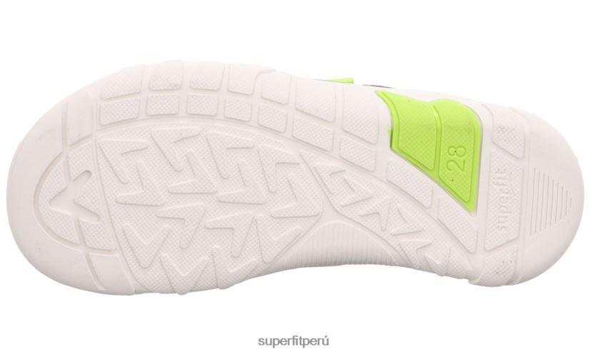 educación física Superfit bebés trace - zapatillas bajas con cierre de velcro verde claro/amarillo V06L24543 zapatillas bajas