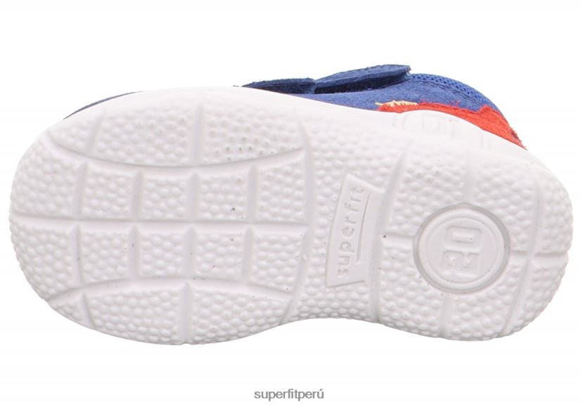 educación física Superfit bebés universe - zapatillas bajas con cierre de velcro azul rojo V06L24343 zapatillas bajas