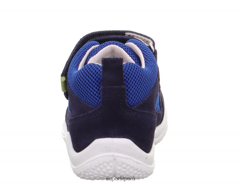 educación física Superfit bebés universe - zapatillas bajas con cierre de velcro azul verde V06L24345 zapatillas bajas