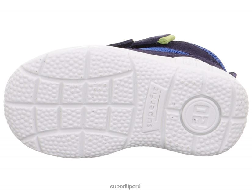 educación física Superfit bebés universe - zapatillas bajas con cierre de velcro azul verde V06L24345 zapatillas bajas
