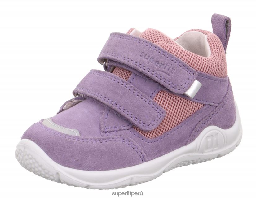 educación física Superfit bebés universe - zapatillas bajas con cierre de velcro morado/rosa V06L24254 zapatillas bajas