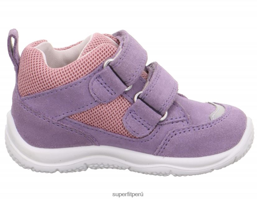 educación física Superfit bebés universe - zapatillas bajas con cierre de velcro morado/rosa V06L24254 zapatillas bajas
