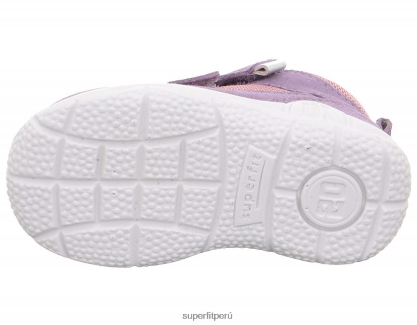 educación física Superfit bebés universe - zapatillas bajas con cierre de velcro morado/rosa V06L24254 zapatillas bajas