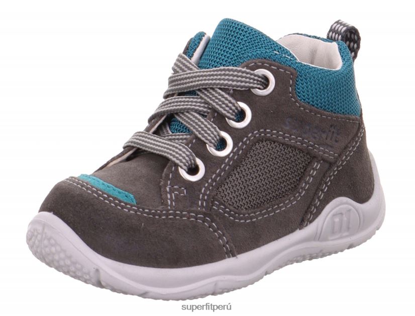 educación física Superfit bebés universe - zapatillas bajas con cordones Verde gris V06L24366 zapatillas bajas