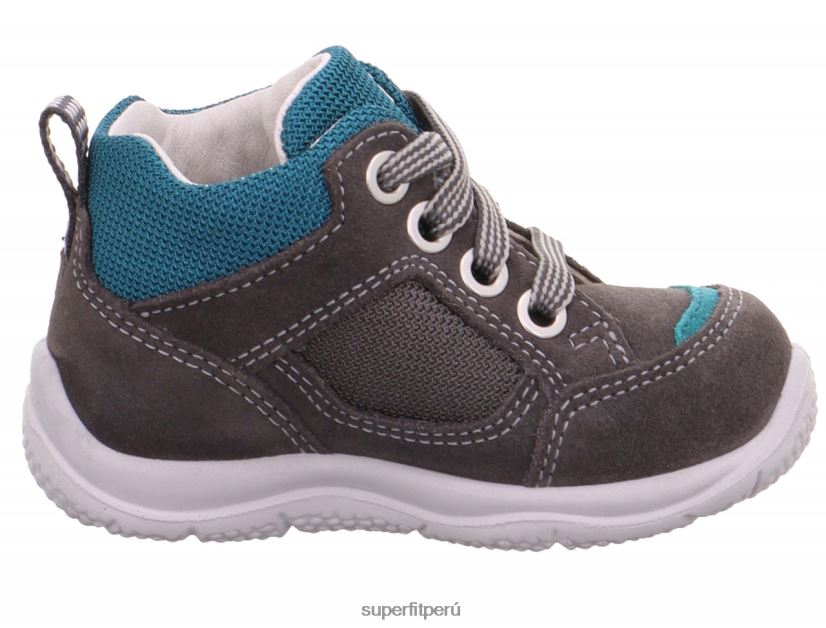 educación física Superfit bebés universe - zapatillas bajas con cordones Verde gris V06L24366 zapatillas bajas