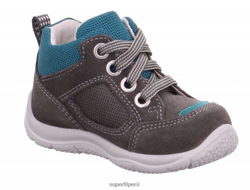 educación física Superfit bebés universe - zapatillas bajas con cordones Verde gris V06L24366 zapatillas bajas