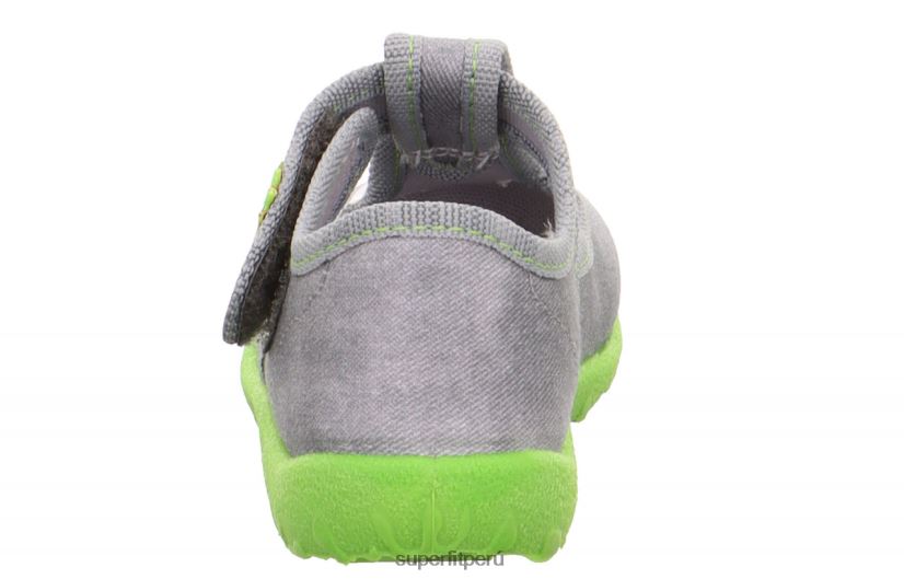 Educación física Superfit bebés manchado - zapatilla con cierre de velcro gris V06L241 zapatillas