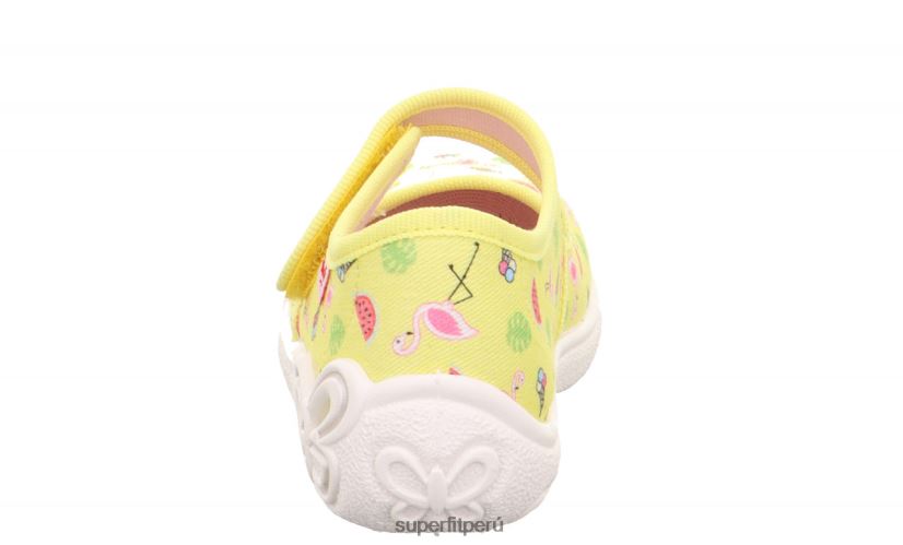educación física Superfit bebés belinda - pantufla con cierre de velcro amarillo/multicolor V06L2492 zapatillas