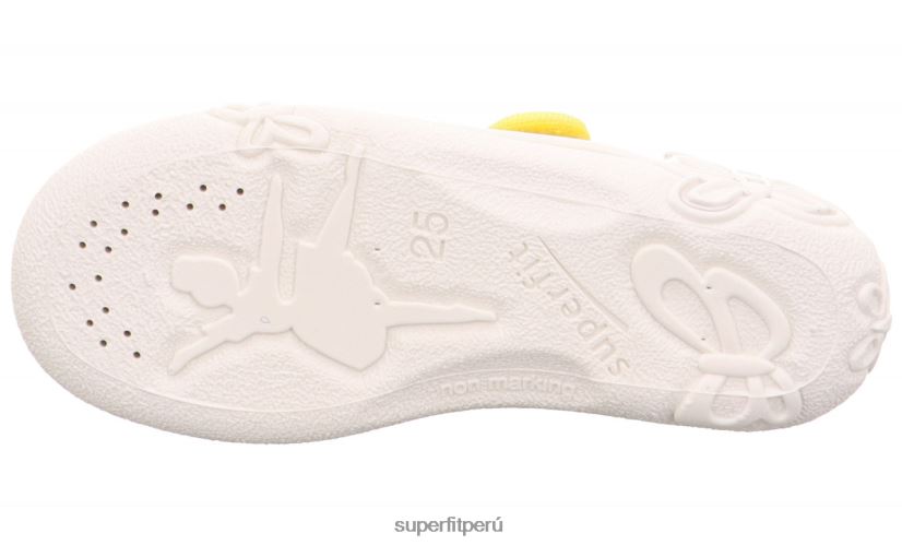 educación física Superfit bebés belinda - pantufla con cierre de velcro amarillo/multicolor V06L2492 zapatillas