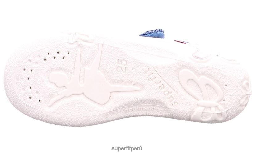 educación física Superfit bebés belinda - pantufla con cierre de velcro azul rojo V06L2413 zapatillas