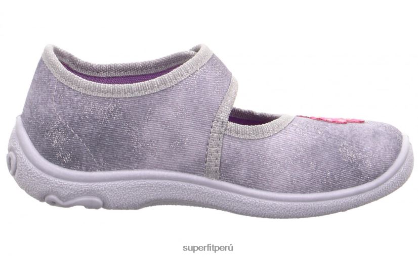 educación física Superfit bebés belinda - pantufla con cierre de velcro gris claro/rosa V06L2489 zapatillas
