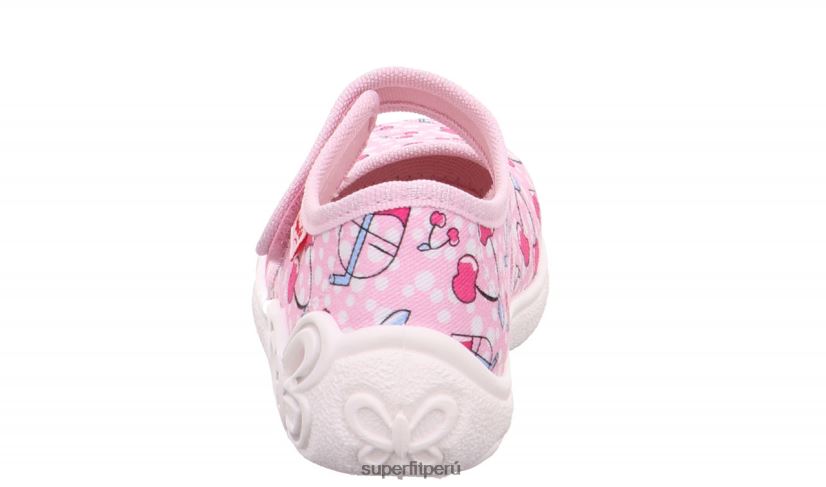educación física Superfit bebés belinda - pantufla con cierre de velcro rosa V06L2467 zapatillas