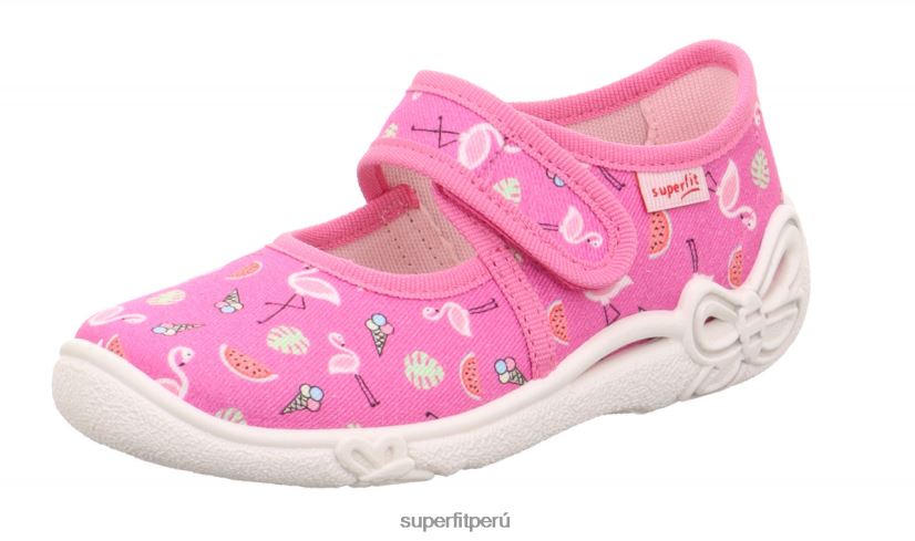 educación física Superfit bebés belinda - pantufla con cierre de velcro rosa/multicolor V06L2480 zapatillas