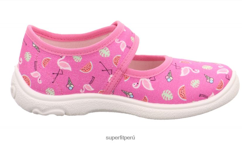 educación física Superfit bebés belinda - pantufla con cierre de velcro rosa/multicolor V06L2480 zapatillas