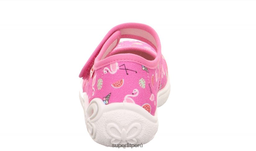 educación física Superfit bebés belinda - pantufla con cierre de velcro rosa/multicolor V06L2480 zapatillas