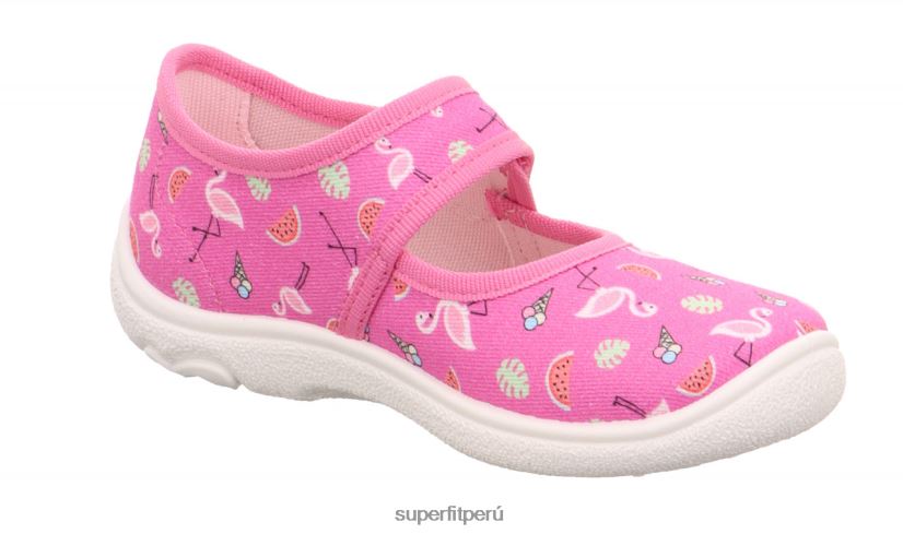 educación física Superfit bebés belinda - pantufla con cierre de velcro rosa/multicolor V06L2480 zapatillas