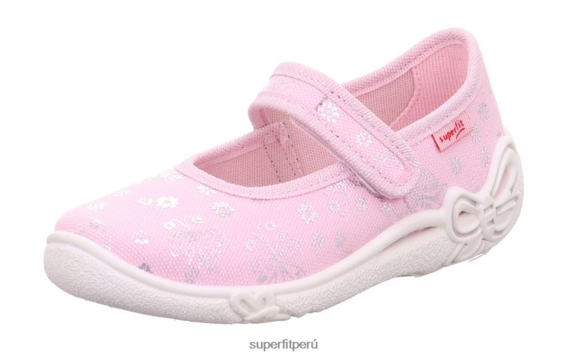 educación física Superfit bebés belinda - pantufla con cierre de velcro rosa/plata V06L2437 zapatillas