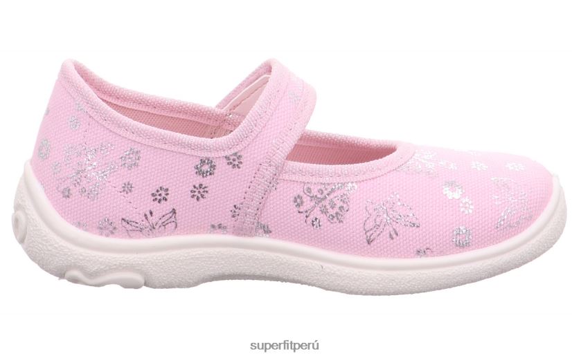 educación física Superfit bebés belinda - pantufla con cierre de velcro rosa/plata V06L2437 zapatillas