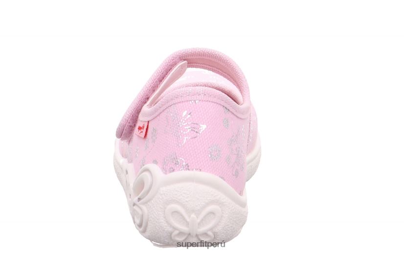 educación física Superfit bebés belinda - pantufla con cierre de velcro rosa/plata V06L2437 zapatillas