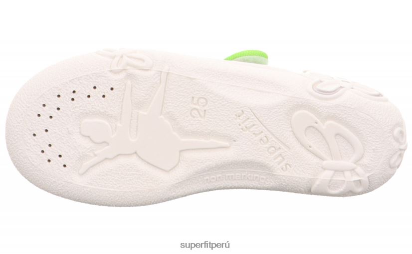 educación física Superfit bebés belinda - pantufla con cierre de velcro verde claro/multicolor V06L2498 zapatillas
