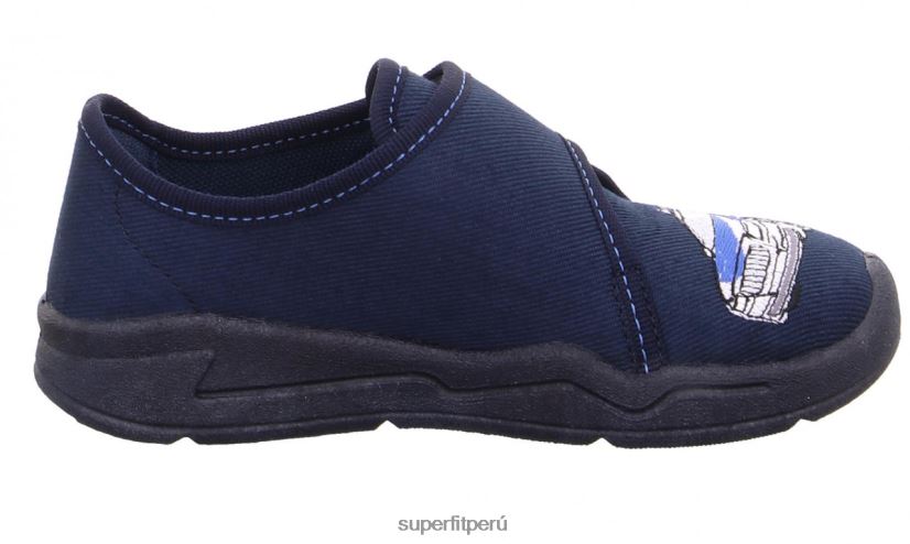 educación física Superfit bebés benny - zapatilla con cierre de velcro azul blanco V06L2472 zapatillas