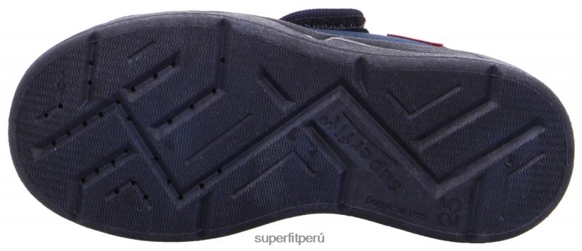 educación física Superfit bebés benny - zapatilla con cierre de velcro azul blanco V06L2472 zapatillas