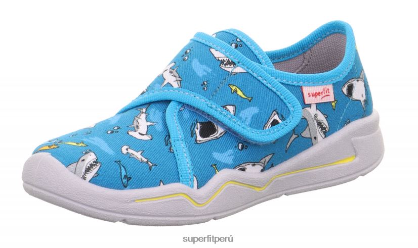 educación física Superfit bebés benny - zapatilla con cierre de velcro azul claro/multicolor V06L244 zapatillas