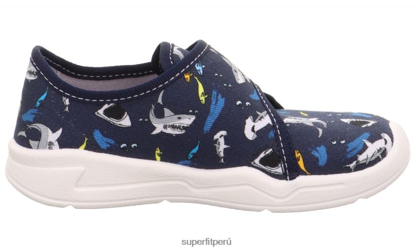 educación física Superfit bebés benny - zapatilla con cierre de velcro azul/multicolor V06L2412 zapatillas