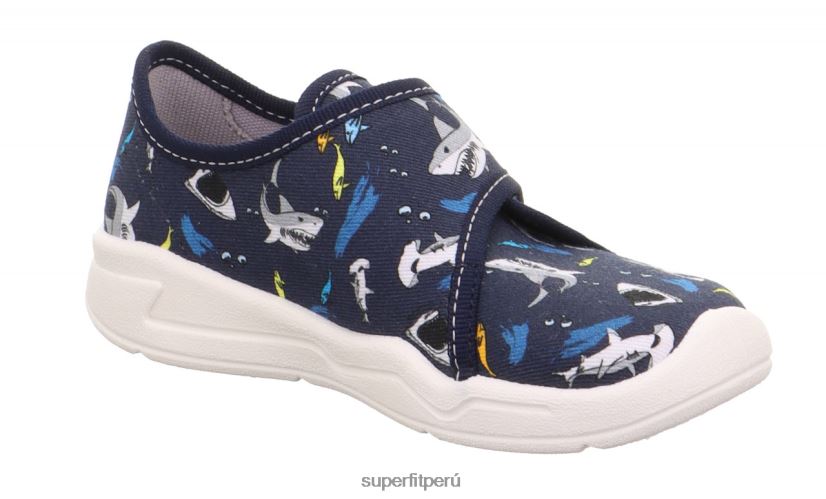 educación física Superfit bebés benny - zapatilla con cierre de velcro azul/multicolor V06L2412 zapatillas