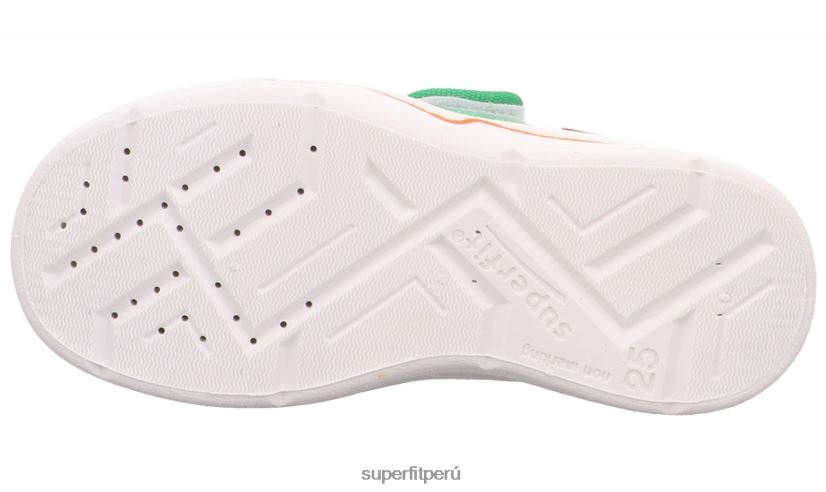 educación física Superfit bebés benny - zapatilla con cierre de velcro verde/naranja V06L2466 zapatillas