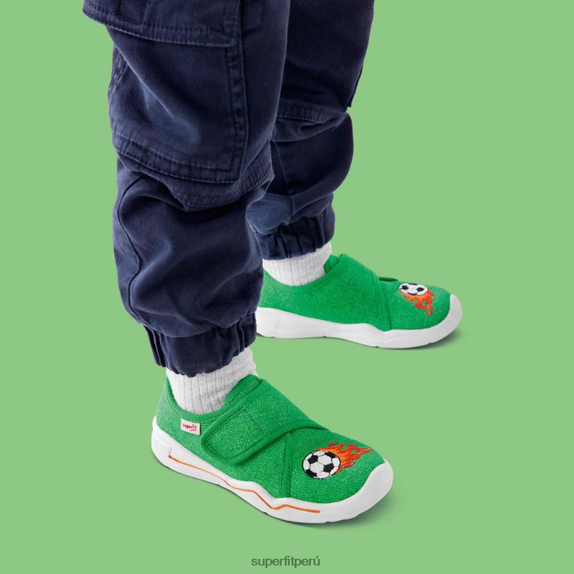 educación física Superfit bebés benny - zapatilla con cierre de velcro verde/naranja V06L2466 zapatillas