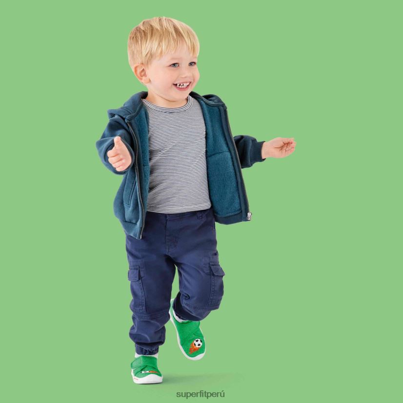educación física Superfit bebés benny - zapatilla con cierre de velcro verde/naranja V06L2466 zapatillas