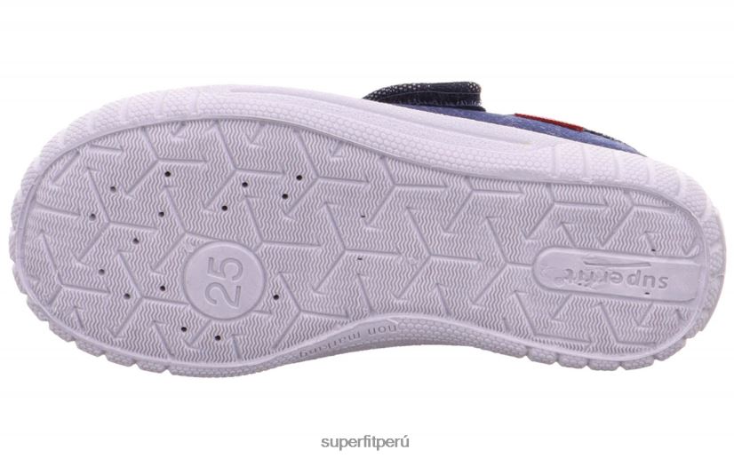 educación física Superfit bebés billete - zapatilla con cierre de velcro azul V06L24154 zapatillas