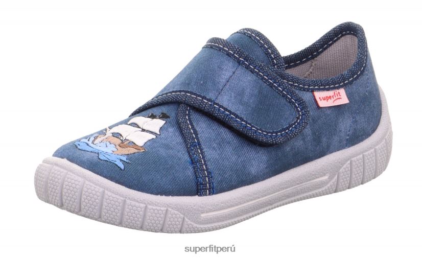 educación física Superfit bebés billete - zapatilla con cierre de velcro azul V06L2415 zapatillas
