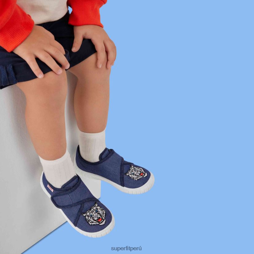 educación física Superfit bebés billete - zapatilla con cierre de velcro azul V06L2431 zapatillas