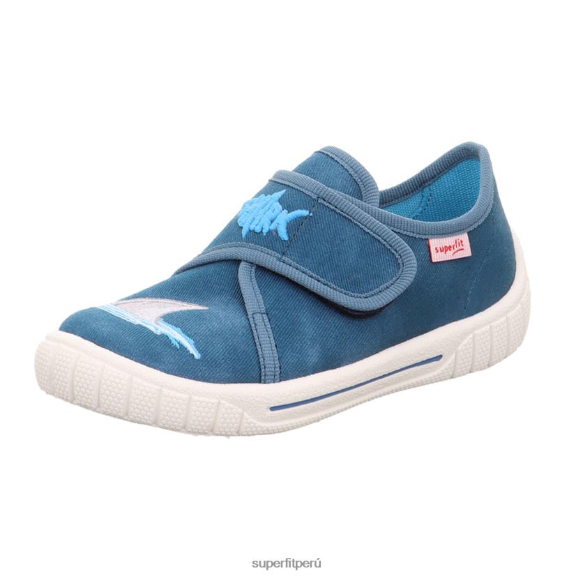 educación física Superfit bebés billete - zapatilla con cierre de velcro azul V06L2433 zapatillas