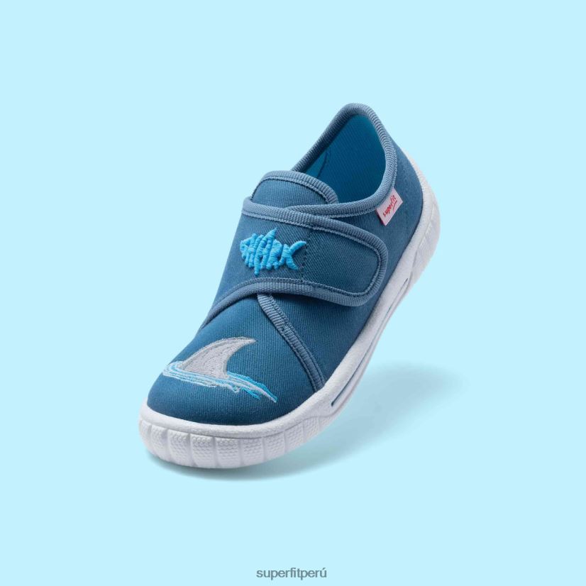 educación física Superfit bebés billete - zapatilla con cierre de velcro azul V06L2433 zapatillas