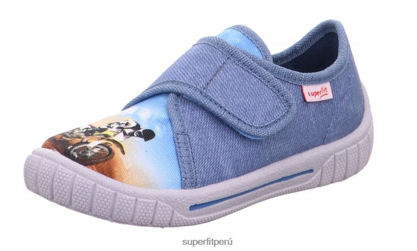 educación física Superfit bebés billete - zapatilla con cierre de velcro azul V06L2443 zapatillas
