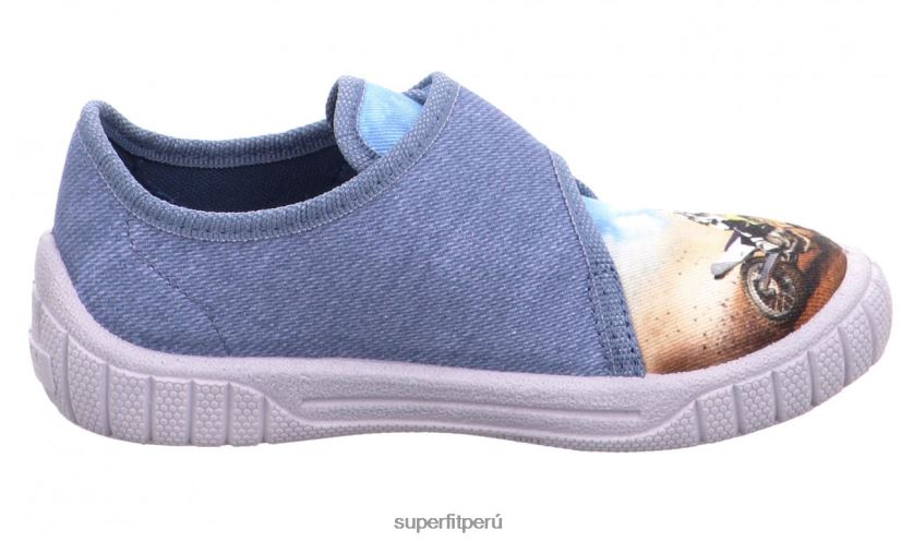 educación física Superfit bebés billete - zapatilla con cierre de velcro azul V06L2443 zapatillas