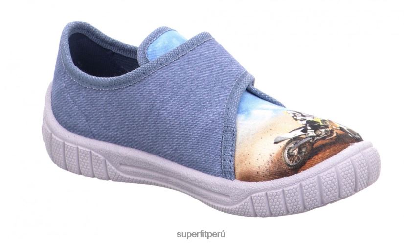 educación física Superfit bebés billete - zapatilla con cierre de velcro azul V06L2443 zapatillas