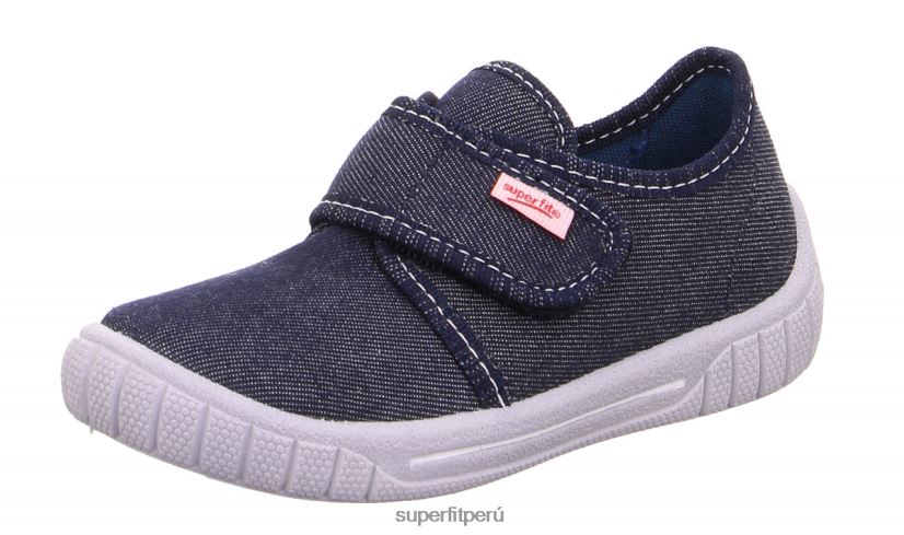 educación física Superfit bebés billete - zapatilla con cierre de velcro azul blanco V06L2448 zapatillas