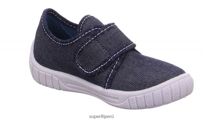 educación física Superfit bebés billete - zapatilla con cierre de velcro azul blanco V06L2448 zapatillas