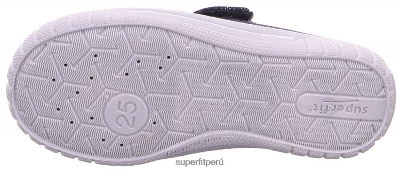 educación física Superfit bebés billete - zapatilla con cierre de velcro azul blanco V06L2448 zapatillas