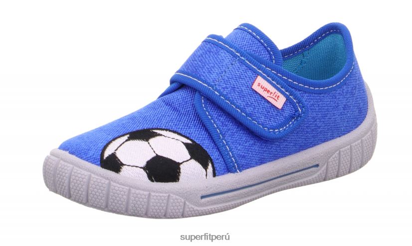 educación física Superfit bebés billete - zapatilla con cierre de velcro azul blanco V06L2496 zapatillas