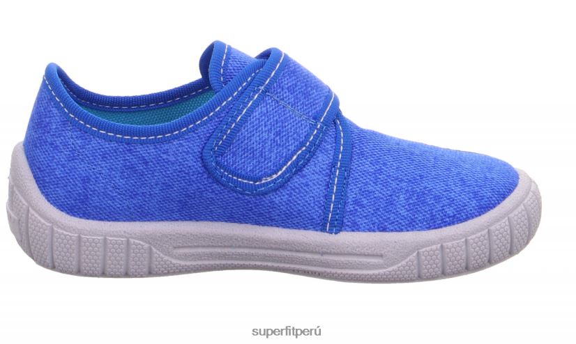 educación física Superfit bebés billete - zapatilla con cierre de velcro azul blanco V06L2496 zapatillas