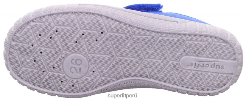 educación física Superfit bebés billete - zapatilla con cierre de velcro azul blanco V06L2496 zapatillas