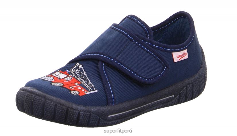 educación física Superfit bebés billete - zapatilla con cierre de velcro azul rojo V06L2457 zapatillas